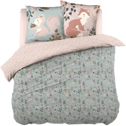 Linge De Lit Enfant|Linge De Lit Enfant|L'EFFET PAPILLON Housse de couette et deux taies enfant coton (200 x 200 cm) Tamia Multicolore