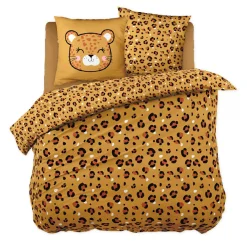 Linge De Lit Enfant|Linge De Lit Enfant|l'Effet Papillon Housse de couette et deux taies enfant coton (200 x 200 cm) Lola Caramel