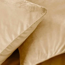 Parure De Lit|Housse De Couette|douceur d'intu017drieur Housse de couette et deux taies d'oreiller velours (240 x 220 cm) Velina sable Beige