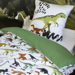 Linge De Lit Enfant|Linge De Lit Enfant|L'EFFET PAPILLON Housse de couette et une taie enfant coton (140 x 200 cm) Cretace e Vert