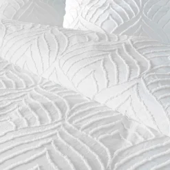 Parure De Lit|Housse De Couette|douceur d'intu017drieur Housse de couette et une taie d'oreiller microfibre (140 x 200 cm) Heltie Blanc