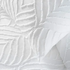 Parure De Lit|Housse De Couette|douceur d'intu017drieur Housse de couette et une taie d'oreiller microfibre (140 x 200 cm) Heltie Blanc