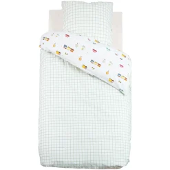 Linge De Lit Enfant|Linge De Lit Enfant|Atmosphera cru017dateur d'intu017drieur for kids Housse de couette et une taie enfant coton (140 x 200 cm) Voitures Multicolore
