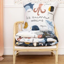 Linge De Lit Enfant|Linge De Lit Enfant|L'EFFET PAPILLON Housse de couette et une taie enfant coton (140 x 200 cm) Octopia Multicolore