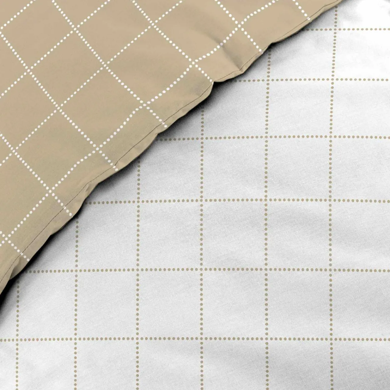 Parure De Lit|Housse De Couette|douceur d'intu017drieur Housse de couette et une taie d'oreiller en coton (140 x 200 cm) Cadria Blanc