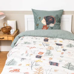 Linge De Lit Enfant|Linge De Lit Enfant|L'EFFET PAPILLON Housse de couette et une taie enfant coton (140 x 200 cm) Polisson Multicolore