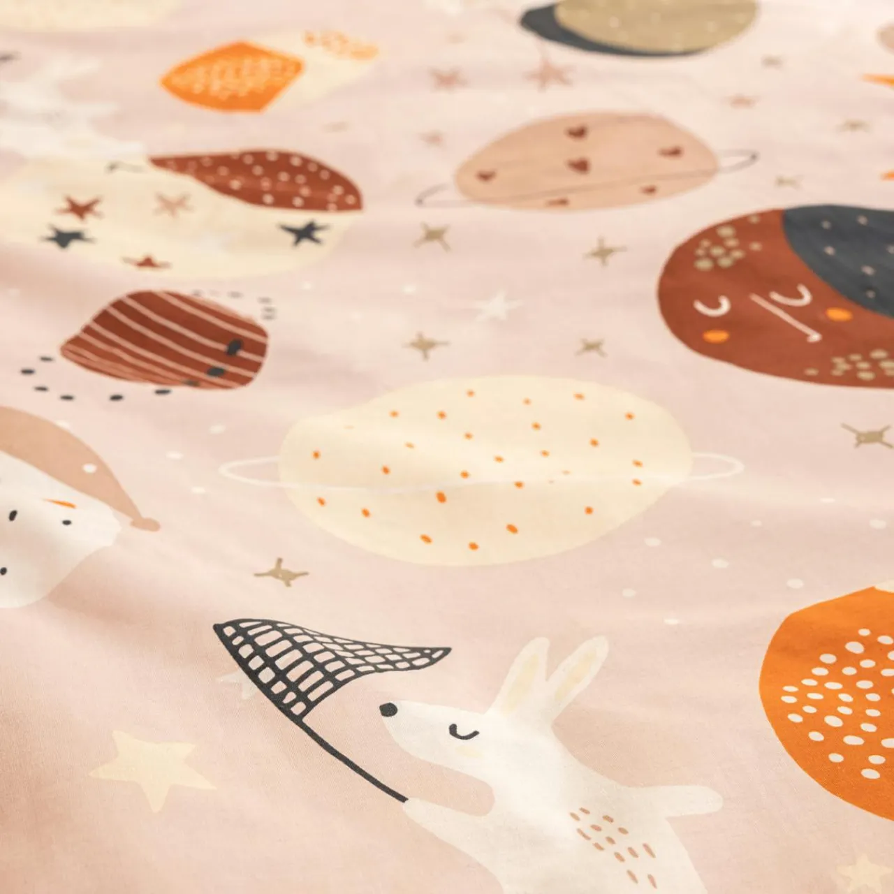 Linge De Lit Enfant|Linge De Lit Enfant|L'effet papillon Housse de couette et une taie enfant coton (140 x 200 cm) Sky Dream Rose