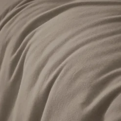 Housse De Couette|EMINZA Housse de couette flanelle de coton (140 x 200 cm) Nina Ficelle