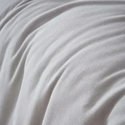 Housse De Couette|EMINZA Housse de couette flanelle de coton (240 x 220 cm) Nina Gris clair