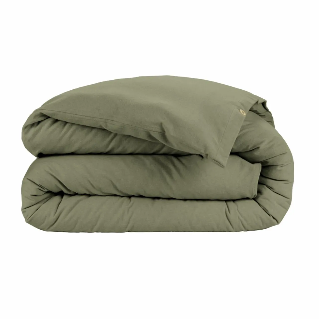 Housse De Couette|EMINZA Housse de couette flanelle de coton (200 x 200 cm) Nina Vert romarin