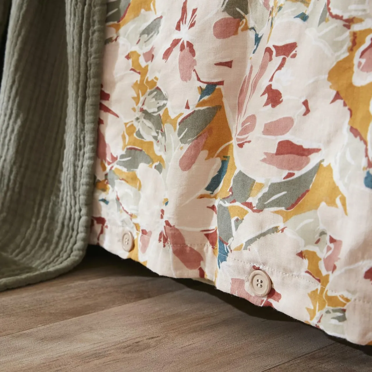 Housse De Couette|EMINZA Housse de couette gaze de coton (140 x 200 cm) April Multicolore