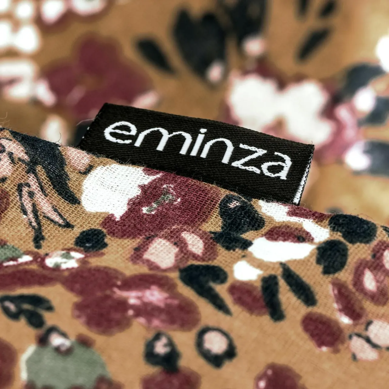 Housse De Couette|EMINZA Housse de couette gaze de coton (240 x 220 cm) Constance Camel