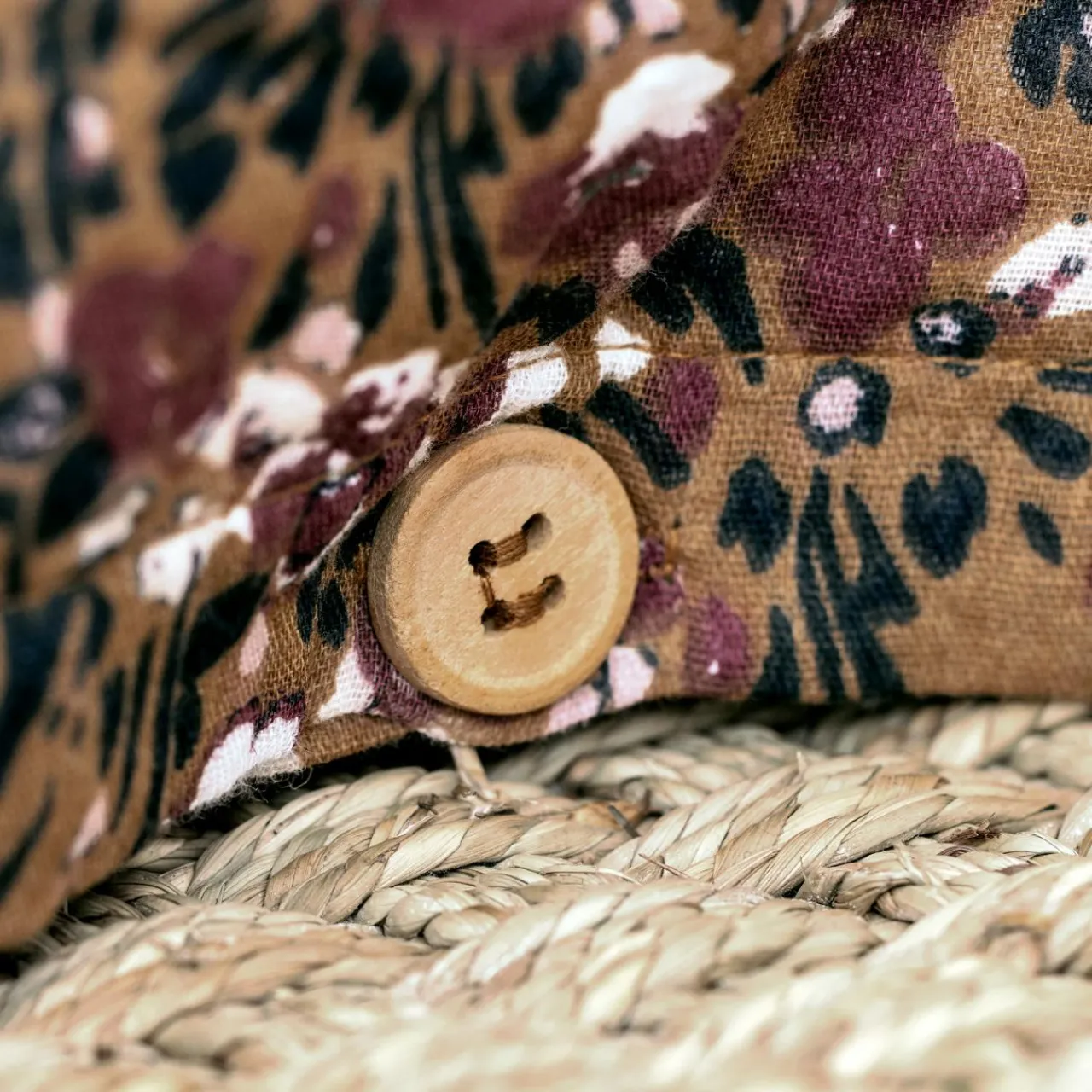 Housse De Couette|EMINZA Housse de couette gaze de coton (240 x 220 cm) Constance Camel