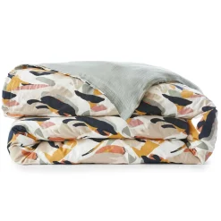 Housse De Couette|EMINZA Housse de couette gaze de coton (240 x 220 cm) Mathilda Multicolore