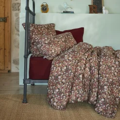 Housse De Couette|EMINZA Housse de couette gaze de coton (140 x 200 cm) Constance Camel