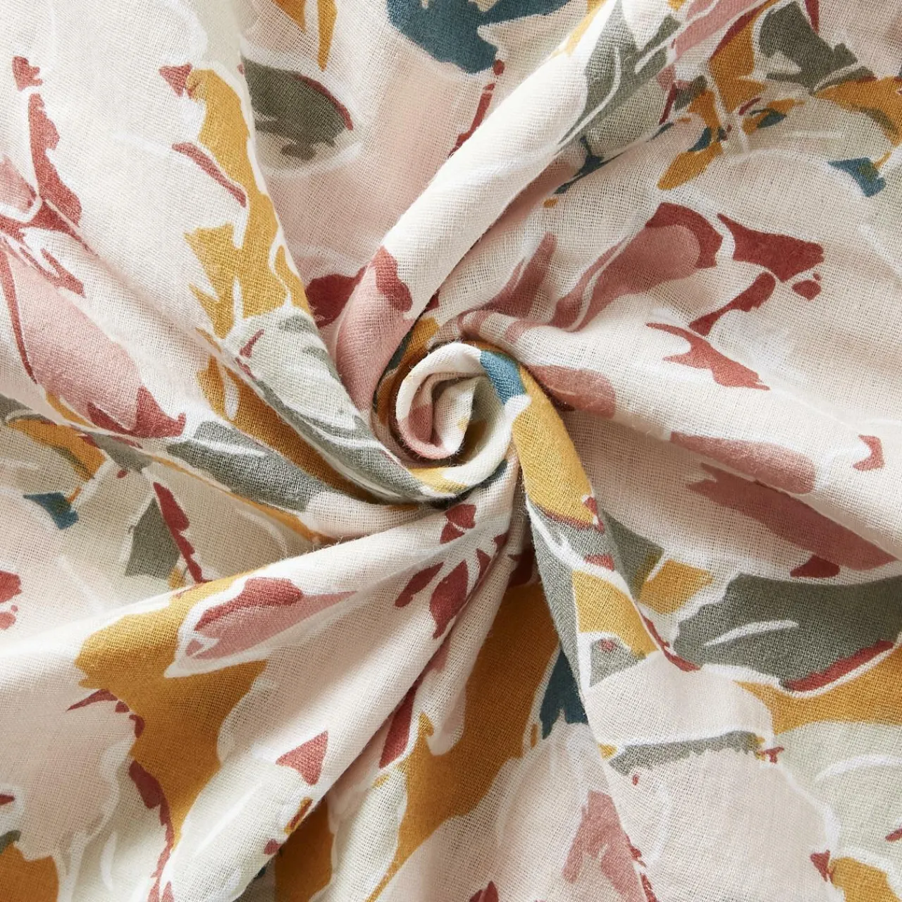 Housse De Couette|EMINZA Housse de couette gaze de coton (200 x 200 cm) April Multicolore