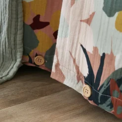 Housse De Couette|EMINZA Housse de couette gaze de coton (240 x 220 cm) Azel Multicolore