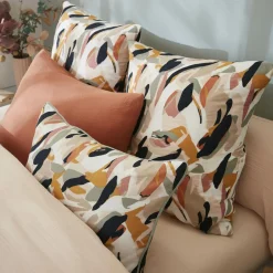 Housse De Couette|EMINZA Housse de couette gaze de coton (200 x 200 cm) Mathilda Multicolore