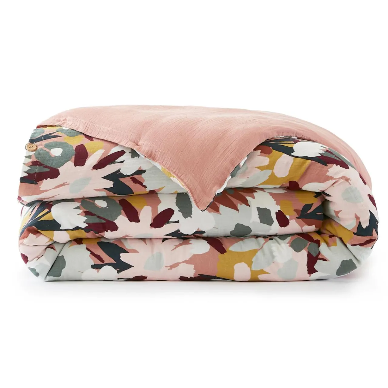 Housse De Couette|EMINZA Housse de couette gaze de coton (140 x 200 cm) Azel Multicolore