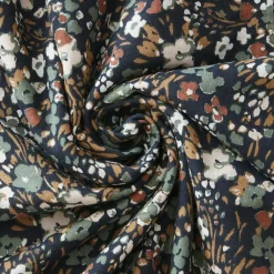 Housse De Couette|EMINZA Housse de couette gaze de coton (240 x 220 cm) Constance Bleu nuit