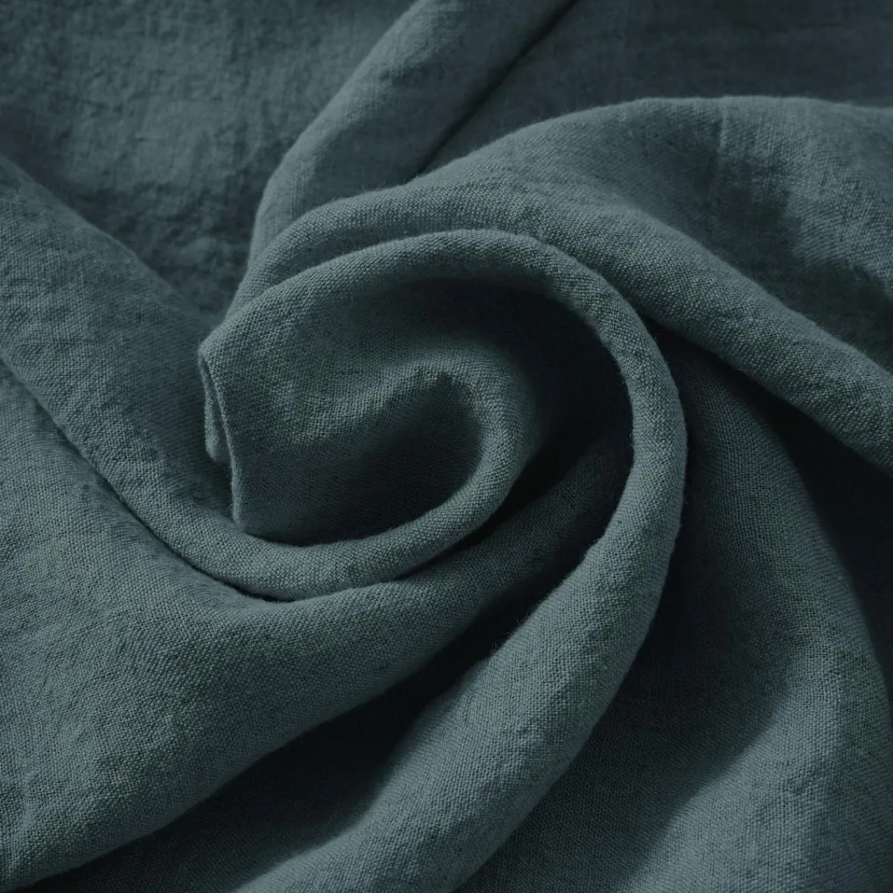 Housse De Couette|EMINZA Housse de couette lin lavé (260 x 240 cm) Louise Gris ardoise