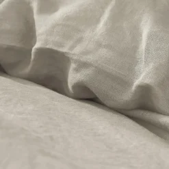 Housse De Couette|EMINZA Housse de couette lin lavé (260 x 240 cm) Louise Beige
