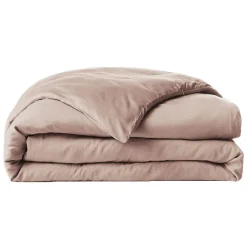 Parure De Lit|Housse De Couette|EMINZA Housse de couette lyocell Tencel™ lavé (140 x 200 cm) Olivia blush Rose