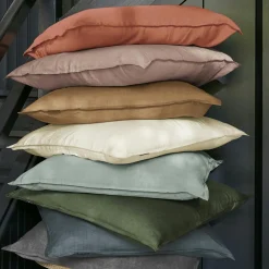 Parure De Lit|Housse De Couette|EMINZA Housse de couette lyocell Tencel™ lavé (200 x 200 cm) Olivia blush Rose