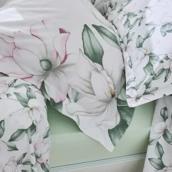 Housse De Couette|TRADILINGE Housse de couette percale de coton (200 x 200 cm) Magnolia sauge Vert