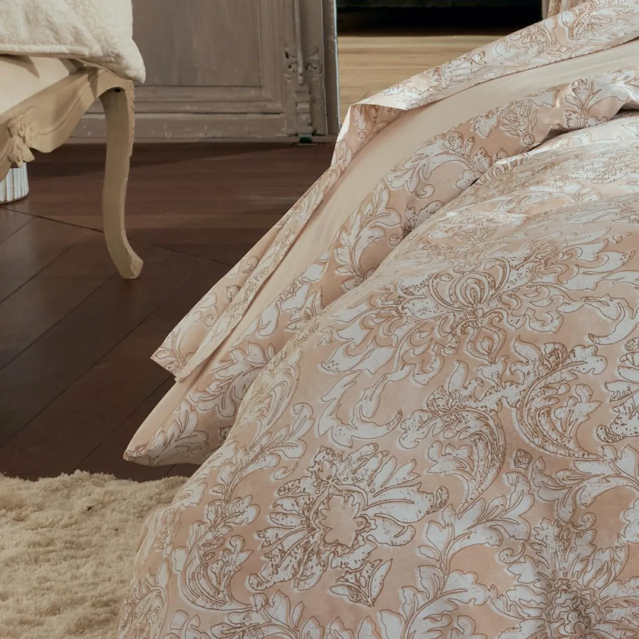 Housse De Couette|TRADI LINGE Housse de couette percale de coton (200 x 200 cm) Palazzo Beige