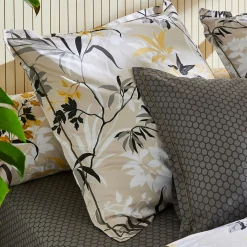 Housse De Couette|TRADILINGE Housse de couette percale de coton (240 x 220 cm) Asia Beige