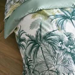 Housse De Couette|TRADILINGE Housse de couette percale de coton (300 x 240 cm) Trinidad Mousson e Vert