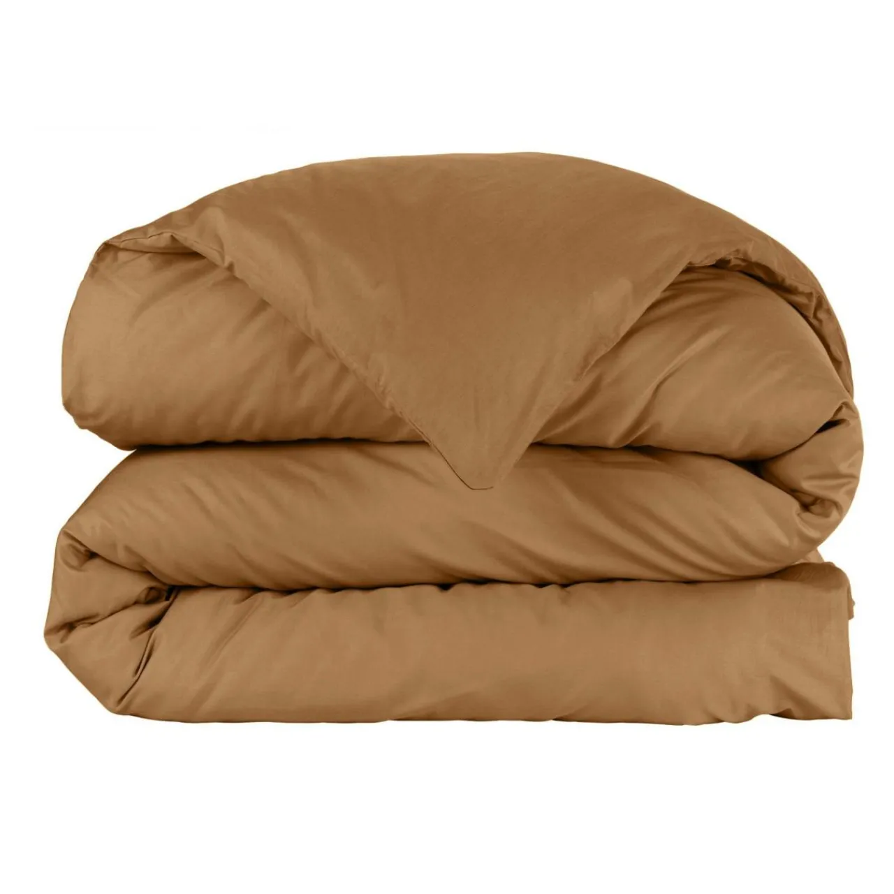 Housse De Couette|EMINZA Housse de couette percale de coton (200 x 200 cm) Cali Camel