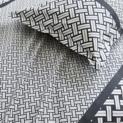 Housse De Couette|TRADILINGE Housse de couette percale de coton (200 x 200 cm) Riviera e Gris