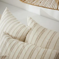 Housse De Couette|EMINZA Housse de couette réversible coton texturé et percale (140 x 200 cm) Alice Ficelle