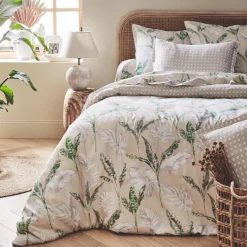 Housse De Couette|TRADILINGE Housse de couette satin de coton (200 x 200 cm) Voyage e Vert