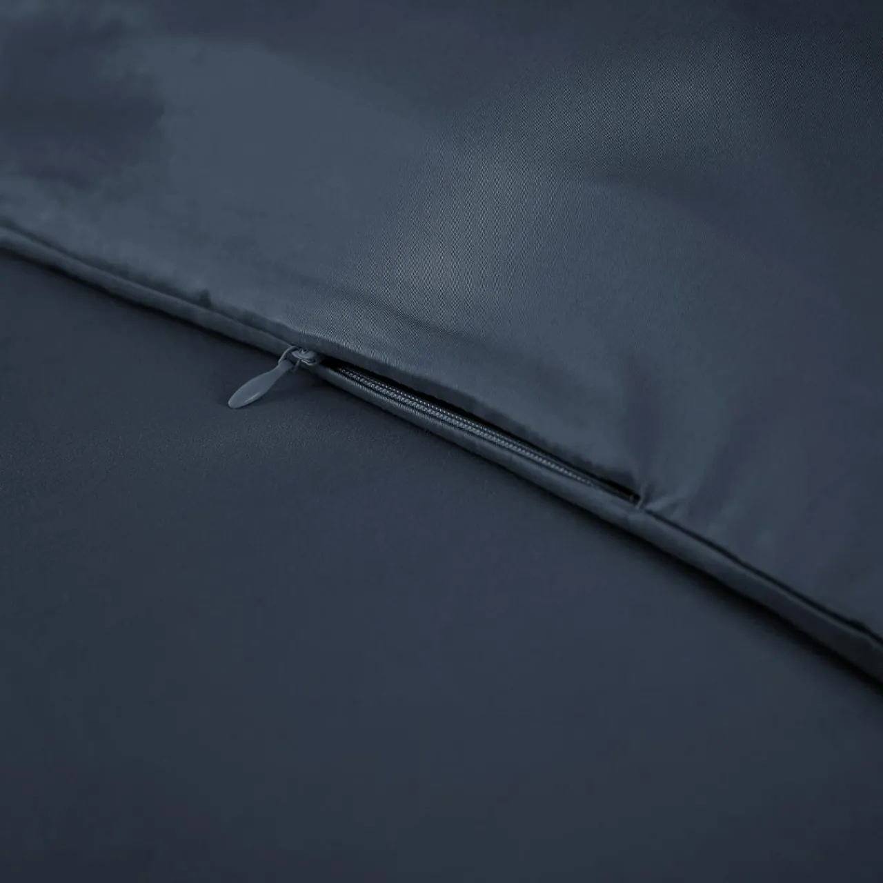 Housse De Couette|EMINZA Housse de couette satin de bambou (240 x 220 cm) Sienna Bleu nuit