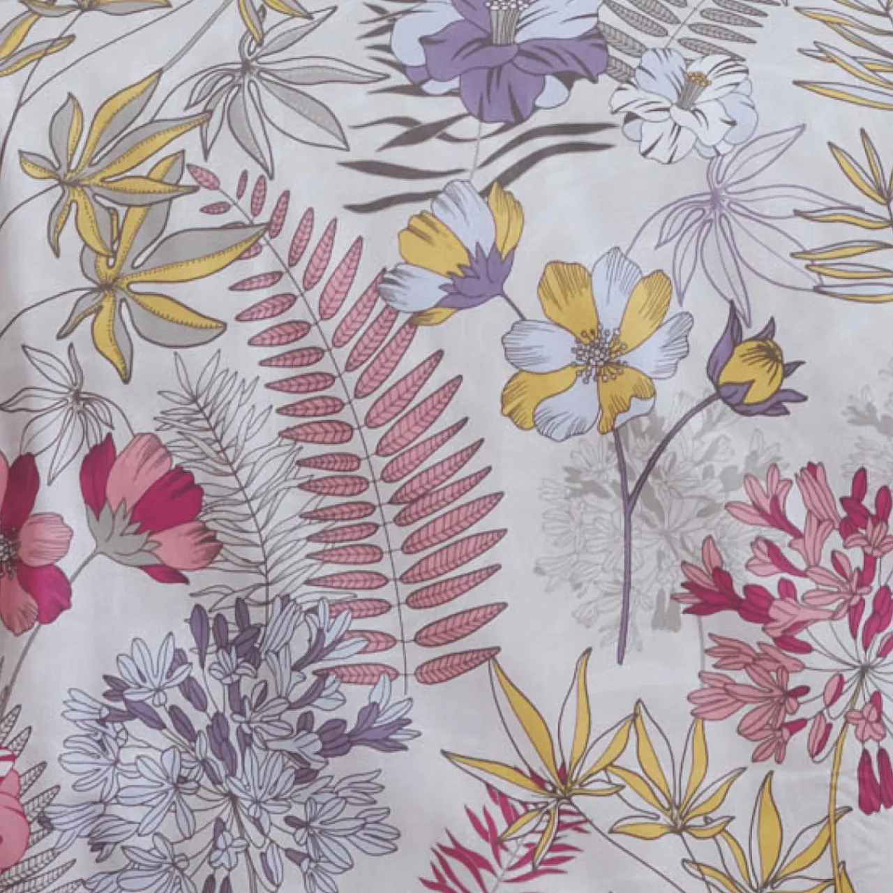 Housse De Couette|TRADILINGE Housse de couette satin de coton (240 x 220 cm) Anaïs Multicolore