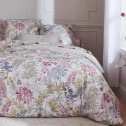 Housse De Couette|TRADILINGE Housse de couette satin de coton (260 x 240 cm) Anaïs Multicolore