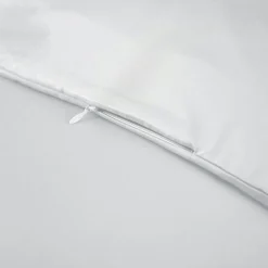 Housse De Couette|EMINZA Housse de couette satin de bambou (280 x 240 cm) Sienna chantilly Blanc