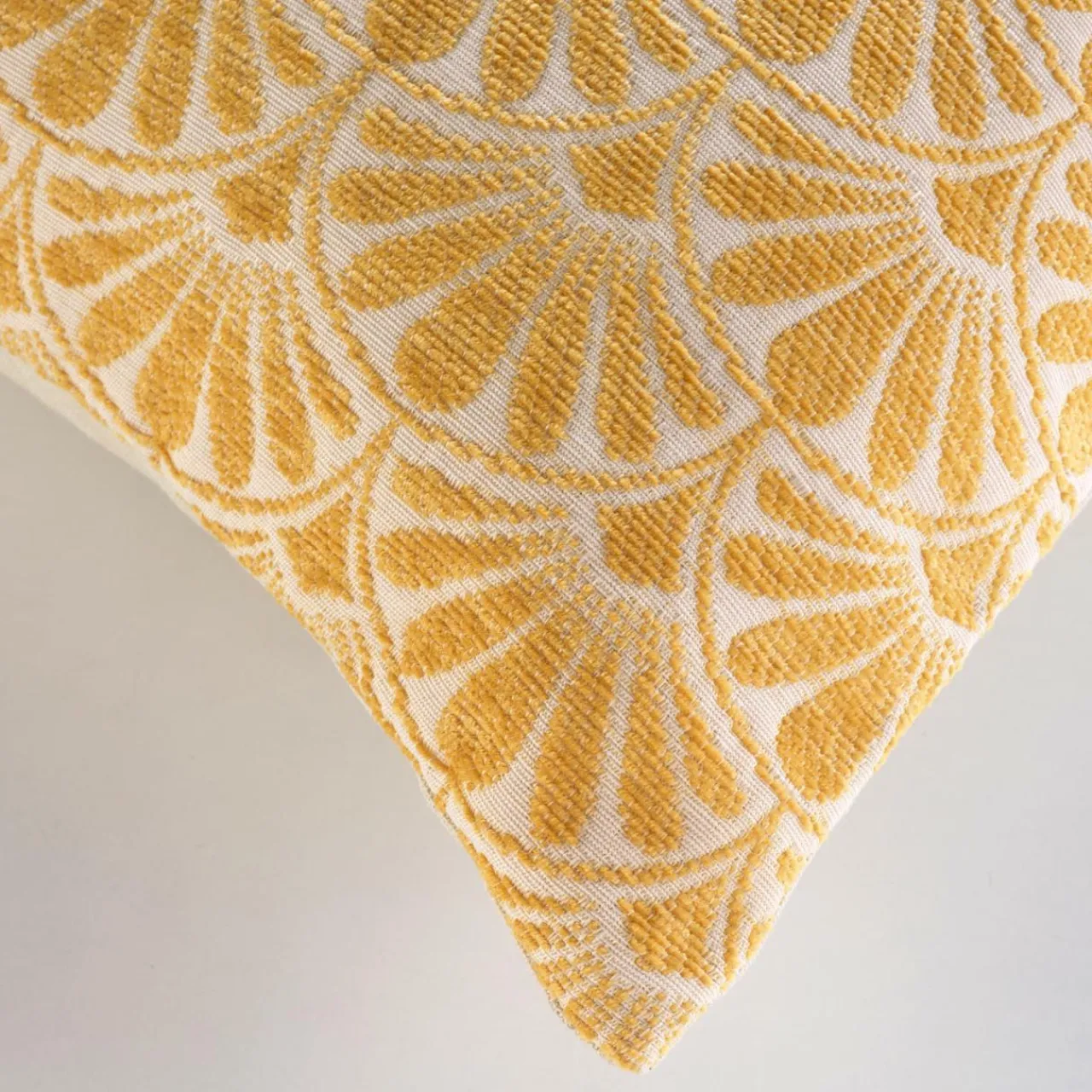 Coussin Et Housse|douceur d'intu017drieur Housse de coussin carrée (40 x 40 cm) Echo Jaune ocre