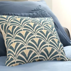 Coussin Et Housse|ATMOSPHERA Housse de coussin carrée (40 x 40 cm) Dory e Bleu