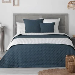 Coussin Et Housse|DOUCEUR D'INTERIEUR Housse de coussin carrée (60 cm) Mellow Chic e Bleu