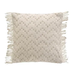 Coussin Et Housse|douceur d'intu017drieur Housse de coussin carrée coton (40 x 40 cm) Ikat Beige