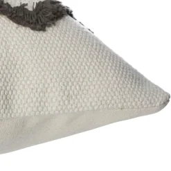 Coussin Et Housse|ATMOSPHERA Housse de coussin carrée coton (40 x 40 cm) Wave e Gris