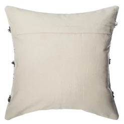 Coussin Et Housse|ATMOSPHERA Housse de coussin carrée coton (40 x 40 cm) Wave e Gris
