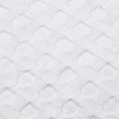 Coussin Et Housse|EMINZA Housse de coussin carrée coton nid d'abeille (40 x 40 cm) Maya he Blanc