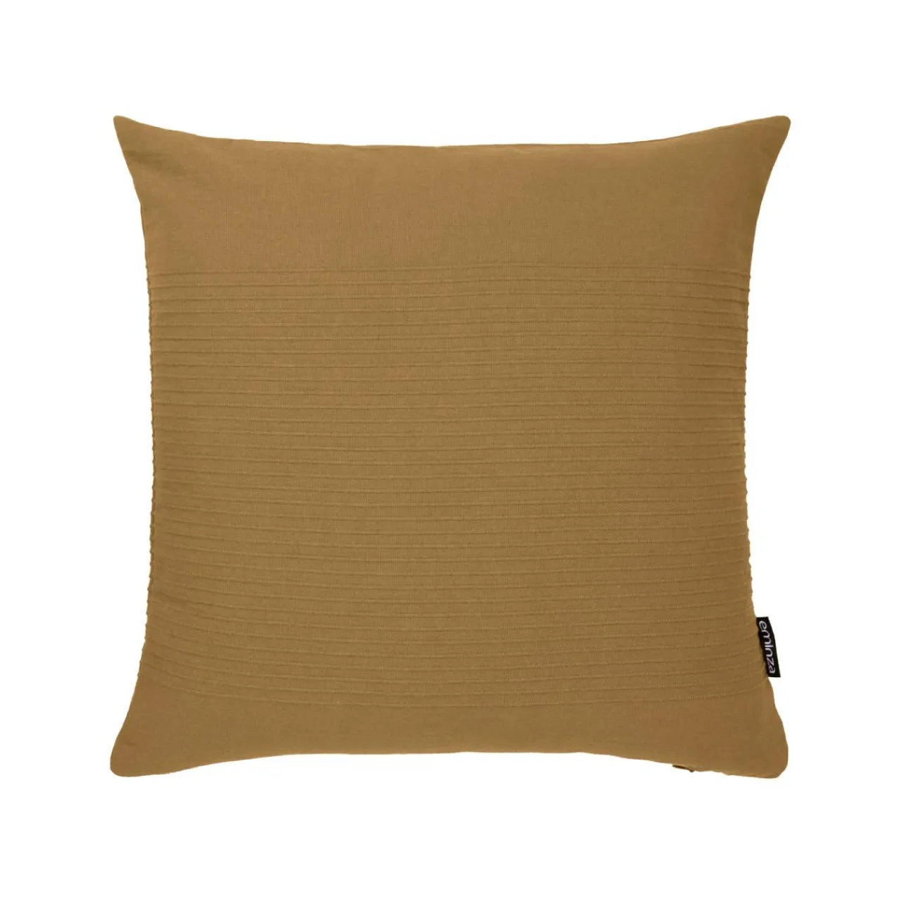 Coussin Et Housse|EMINZA Housse de coussin carrée coton tissé (40 x 40 cm) Léa Camel