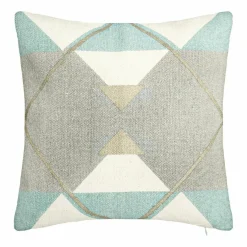 Coussin Et Housse|ATMOSPHERA Housse de coussin carrée coton (40 x 40 cm) Geom Or