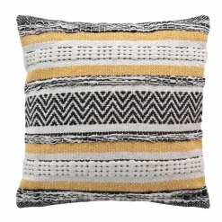 Coussin Et Housse|DOUCEUR D'INTERIEUR Housse de coussin carrée coton (40 x 40 cm) Elna Jaune ocre